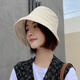 Shifang Xiucai Japanese-style fisherman hat with long front and short back, Korean version, casual and versatile, trendy spring and summer thin basin hat, sun protection and sunshade hat, off-white M (56-58cm)