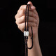 Zhenxi jade pendant lanyard men's pendant rope lanyard safety buckle jade pendant hand-woven rope necklace rope women's pendant rope black Hetian jade lanyard adjustable