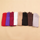 Ainuodeng summer thin gloves for women short embroidered driving gloves spandex solid color elastic etiquette gloves autumn women's gloves spandex embroidery: 1 light gray + 1 beige [2 double packs]