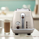 Delonghi CTO2003.VBG toaster icona retro breakfast series 2-slice home bread machine cream white