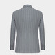 Mailyard/Melya Anzug ein Stück Geschäft Casual Men Herbst und Winter Haar Doppelschlitz Fashion Single 724 Hellgrau Streifen 46