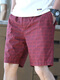 
Summer pure cotton trendy beach pants mid-pants at home thin loose printed casual shorts men's five-point pants dark blue 9215 3XL