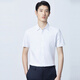 Yiwen Summer White White Business Camiseta casual Camisa sólida Camisa de algodón Micro-Estrecho Profesional de manga corta ropa formal de trabajo White 175/96a