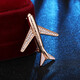 Yuedie (YUEDIE) airplane brooch men's and women's suit jacket accessories fashionable Korean style personalized badge pins jewelry clothing accessories gold