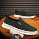 Huili canvas men's shoes with all seasons breathable thin one-foot sports and casual board shoes ice silk old Beijing cloth shoes odor-proof trendy shoes gray 41