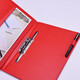 BailLiven Contrat Clip A4 Red Pu Leather Business Office Office Clip Clip de panne