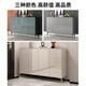Cherry Craft Light Luxury Schuhschrank Haushaltstür Steinsplatte Aufbewahrungsschrank Eingang Foyer Eingangsschrank Wohnzimmer Trennschrank integriert D684 Grüne Länge 140 Breite 34 Höhe 100 Glas Arbeitsplatte