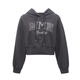 
ONLY autumn and winter NBA co-branded short shoulder-drop hooded long-sleeved sweatshirt for women 12349S035 E39 magnet gray M (165) 84A