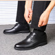 Funino Business Zapatos de cuero formal para hombres Estilo coreano Jóvenes versátiles informales de cordones británicos Británicos zapatos de boda tendencia clásica de suela negra actualizada 40