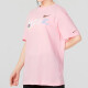 耐克（NIKE）短袖女装2025夏季运动服时尚宽松透气圆领休闲上衣半袖T恤  FJ7714-690粉色 XL