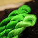 Other embroidery craftsmen No. 01 Su embroidery thread silk thread mulberry silk thread tools materials embroidery Hunan embroidery real embroidery thread spring breeze blows willow green embroidery thread No. 7 5 small