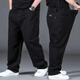 Looking new Guangzhou Xintang jeans men's trousers for men's autumn and winter loose straight and versatile fat man large size men's pants [dark gray-902] elastic loose version 34 size waist circumference [2 feet 7] 150-160Jin [Jin equals 0.5 kg]
