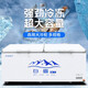 白雪雅竹冰柜商用大容量全冷冻大型冰柜家用冷藏冷冻两用卧式冷柜展示柜 688单温【经济款】1435x690x850