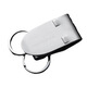 Boyou Men's waist-hung belt keychain double ring stainless steel keychain car keychain simple keychain anti-lost card phone number custom lettering 512