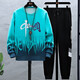 Boledi 13-jähriger Junge Frühling und Herbst reines Baumwoll-Sweatshirt 15 Schüler der Mittelschule Langarmed T-Shirt 16 Teenager Big Children's Base Shirt Top 683-K556 Grau (Sweatshirt + Hosen) 165 l (Empfohlenes Gewicht 98-120 Jin [Jin gleich 0,5 kg]))