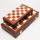 Ziwu Qian Metall-Schach-Set-Holzklappschachboard für Kinder-Bildungswettbewerbe High-End-Schach-Schach-Schach-Bronze + Rote Bronze 6630 (groß) King Height 7,6 cm