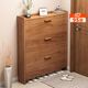 Aidiwe tipping bucket 17 cm shoe cabinet for home entrance solid wood color space-saving Chinese style simple modern small apartment storage cabinet three double layers solid wood color 80-24-117 Assembly x 1x1x1cm