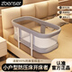 Yellow skin anti-pressure crib middle bed newborn bed fence removable folding baby multifunctional four-in-one bed guardrail multifunctional four-in-one anti-pressure crib crib