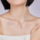 Liuguifu Jewelry PT950 platinum pendant Yuenian Xingyu platinum necklace pendant for women PT0600028 0.8g