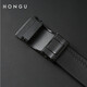 Honggu men's belt head layer cowhide youth belt casual business belt Valentine's Day belt Chinese Valentine's Day gift dark 120cm