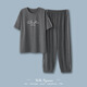 Feimaibo Pajamas para hombres Algodón de algodón de algodón corto de manga corta y se pueden usar ropa de casa fuera del hogar para hombres Traje delgado de algodón delgada HD3523 Hombres 4xl