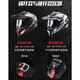 LS2 carbon fiber off-road tensile helmet motorcycle helmet men's motorcycle full helmet four seasons breathable double lens MX701 carbon fiber 6K-gray opening-summer ice silk head cover XL (recommended 58-59CM)