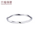Lukfook Jewelry Platinum 950 Möbius Ring Platinum Bracelet Hollow Round Bracelet for Gift Price EFPTBB0001 58mm-10.85g (including labor cost 1118 yuan)