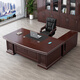 Miafei desk boss desk executive desk manager desk office desk president desk and chair combination Chinese office furniture 1.8 meters boss desk + boss chair + 4-door bookcase