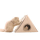 Huayuan pet (hoopet) cat toy triangle claw claw cat climbing frame cat hole cat nest pet claw claw vent cat shelf pet leisure toy S
