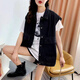 
Youhong Chao Four Seasons Working Derby Vest Women's Loose Korean Style Jacket Horse Clip 2023 New Vest Vest Outer Wear 9901# Blue [Collection Priority Shipping] XL Recommended 130-145Jin [Jin equals 0.5 kg]