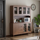 Rayle Chinese Ligne de plateau en bois massif Thé et armoire à vin moderne armoire de rangement de cuisine simple moderne Room de maison contre le mur DJ5012 combinaison 120 * 40 * 200cm