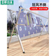 Clothes drying rack outdoor folding clothes drying rack floor-standing indoor home balcony bedroom stainless steel outdoor cool telescopic rod type quilt drying artifact flagship extra thick model 2.4 meters stainless steel reinforcement more durable large