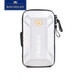 ROUHILDY running mobile phone arm bag outdoor sports equipment men's and women's wrist bag arm cover anti-fall outdoor mobile phone bag waterproof fitness black