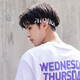 
Dai Yan Korean hip-hop street trendy people tie hairband basketball fitness headband cool men and women sweat-proof face washing sports personality versatile white (110)