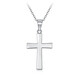 Mengjinyuan platinum pendant PT950 cross platinum pendant, birthday gift for girlfriend, about 1.75g