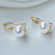 Queen of Pearls S925 Silver 8-9mm Freshwater Pearl Earrings High Heels Ear Hooks Birthday Gifts for Women Holiday Gifts