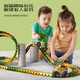 Año Nuevo Boy Birthday Gift Bloing Blocks Builds Toys Toys Assembed Boys durante 6 años 7-9 Sabiduría 92 Bloque de regalo Caja de regalo Dinosaurio Anti-Gravity Track Car