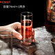 Dongli household glass liquor cup spirits cup 74ml one-shot cup set one or two white wine cups small wine cup SHOT cup bar straight cup 6 pieces/74ml straight cup