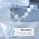 Vana Cat Eye Silber Armband Frauen Armband Kristallarmband Abschlussgeburtstag Geschenk für Freundin Frau graues Moonlight Cat Eye Bracelet [Brand Geschenkbox]