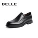Belle Comfortable Genuine Leather Dress Shoes Men's New Black Round Toe Business Leather Shoes B3GK7CM1 Black 39 (245mm)