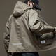 Romonjacke Herren neue 2024 Frühlings- und Herbst -Arbeit Jacke Herren Herumn Mode Marke Frühling und Herbst Großgröße Casual Herren Kleidung 1502 Schwarze Jacke XL Größe