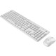 Logitech MK295 Wireless Quiet Keyboard and Mouse Set Business Office Keyboard and Mouse Set Full Size with Wireless 2.4G Receiver White