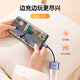 Green Network Type-C to 3.5mm headphone adapter charging two-in-one + music headphones 3.5mm round hole half-in-ear wired headphones white
