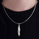 Jin Yixin platinum pendant men's PT950 platinum dragon column pendant simple and fashionable platinum pendant men's necklace platinum jewelry platinum pendant weighs about 12 grams