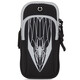 Happy Heart for Oneself Arm Mobile Phone Bag Running Sports Arm Bag Men and Women Outdoor Morning Running Equipment Arm Arm Mobile Phone Bag Arm Cover Walking Wrist Bag Night Running Marathon Cycling Sweatproof Armband Gray Large Size Mobile Phones Below 6.9 Inches