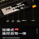No play, children's electric car, police car, battery car, can be seated, remote control, self-driving toy car, children's day birthday gift, four-wheel drive black-flagship + leather seat soft tire