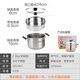 SUPOR steamer thickened 304 stainless steel two-layer steamer steaming multi-purpose pot multi-bottom induction cooker gas universal steamer + steaming cloth + dish clip 1 layer 24cm