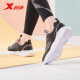 Xtep women's shoes running shoes shock-absorbing lightweight jogging shoes women's leather sports shoes women's shoes 880418116529 black pink 37 size