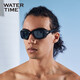 WATERTIME/水川 泳镜近视防雾大框游泳镜男女游泳眼镜专业训练黑色300度