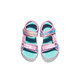 Skechers Skechers girls sandals summer Velcro flash children's shoes soft sole big children's casual beach shoes 303105L